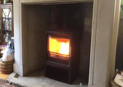 Fireplace Finesse -Purevision PV5 wide with logstore